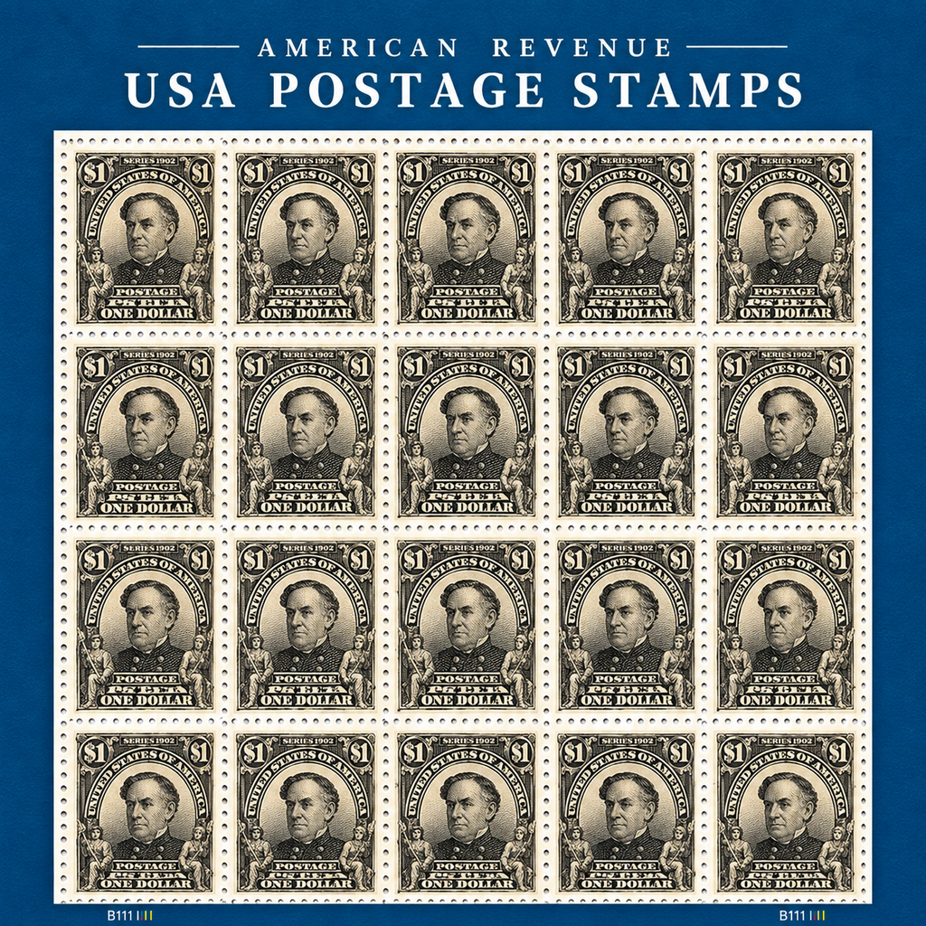 1890 U.S. Admiral Farragut $1 Black Postage Stamp – Scott 219