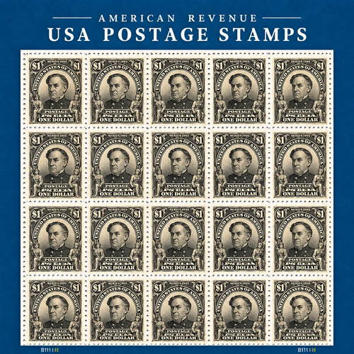 1890 U.S. Admiral Farragut $1 Black Postage Stamp – Scott 219